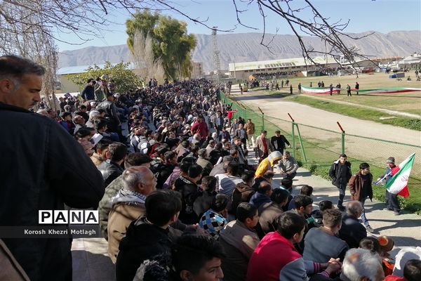 راهپیمایی 22 بهمن و اربعین شهادت حاج قاسم سلیمانی در کازرون