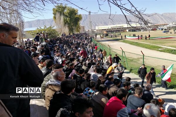 راهپیمایی 22 بهمن و اربعین شهادت حاج قاسم سلیمانی در کازرون