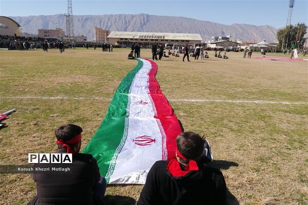 راهپیمایی 22 بهمن و اربعین شهادت حاج قاسم سلیمانی در کازرون
