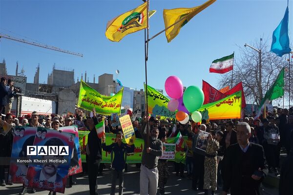 راهپیمایی 22 بهمن و اربعین شهادت حاج قاسم سلیمانی در کازرون