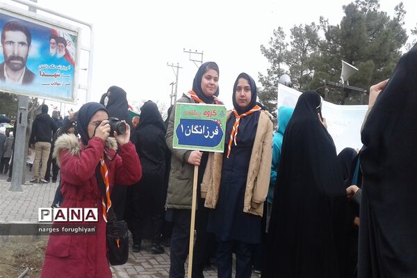 راه پیمایی 22 بهمن در تربت جام