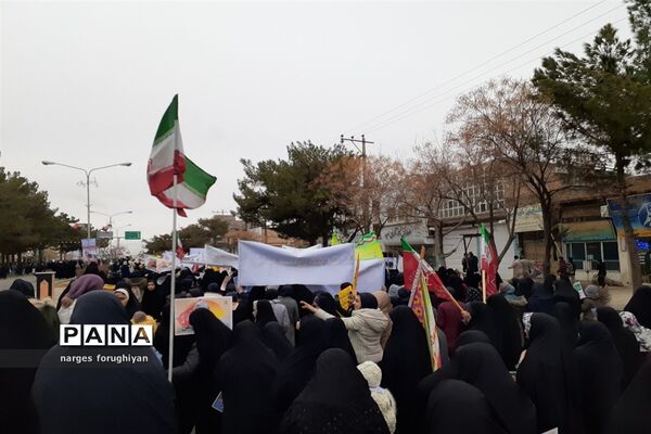 راه پیمایی 22 بهمن در تربت جام