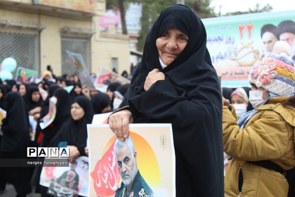 راه پیمایی 22 بهمن در تربت جام