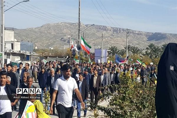 راهپیمایی 22 بهمن در جم
