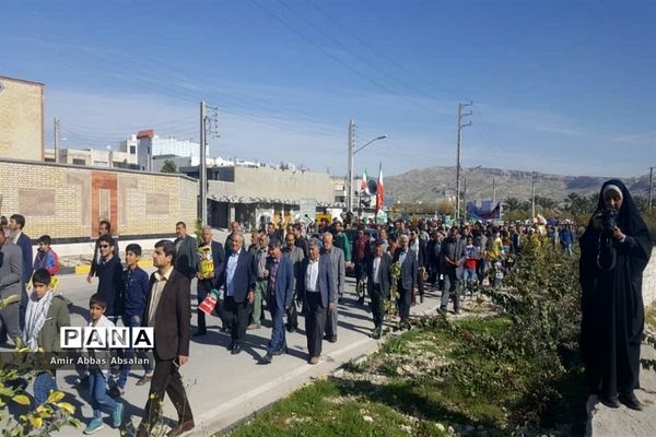 راهپیمایی 22 بهمن در جم