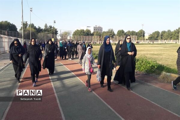 همایش پیاده‌روی ۲۰۰۰نفری بانوان فرهنگی ناحیه یک اهواز