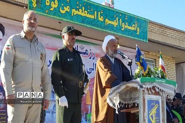 صبحگاه مشترک گردان‌های دشتستان