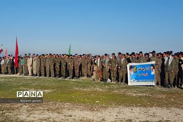 صبحگاه مشترک گردان‌های دشتستان