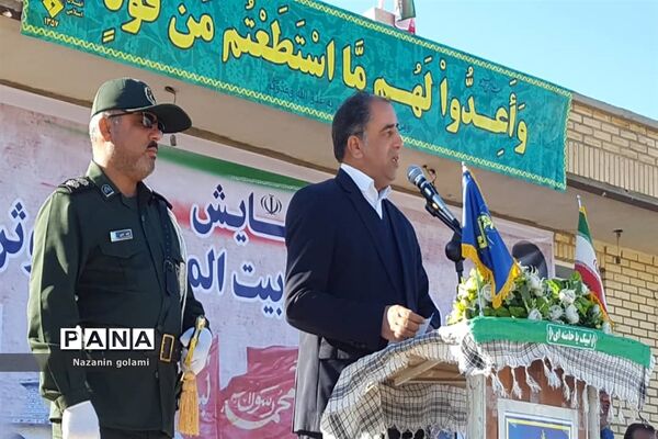 صبحگاه مشترک گردان‌های دشتستان