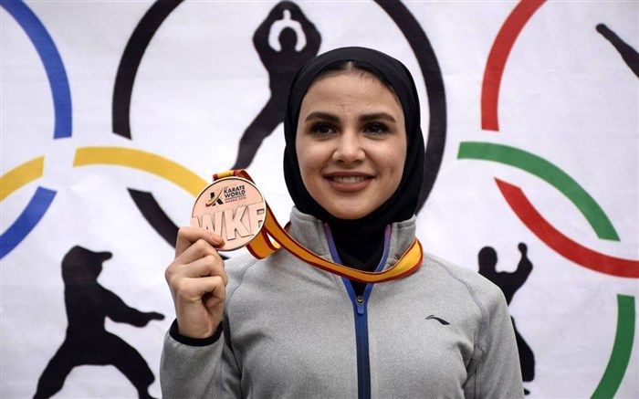 مبارزه بهمنیار برای کسب مدال برنز لیگ جهانی کاراته