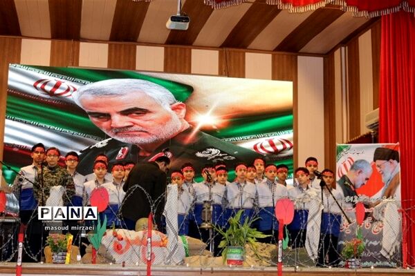 آیین بزرگداشت سردار سلیمانی در قزوین