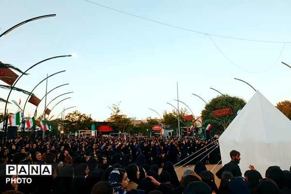 آیین خیمه‌سوزان در غروب عاشورای آباده
