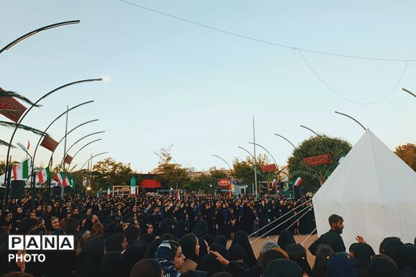 آیین خیمه‌سوزان در غروب عاشورای آباده