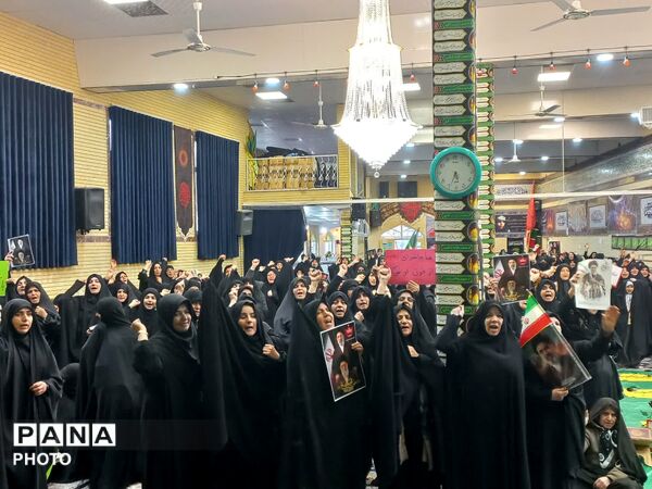 مراسم چهلمین روز شهادت رهبر انقلاب در لالجین برگزار شد