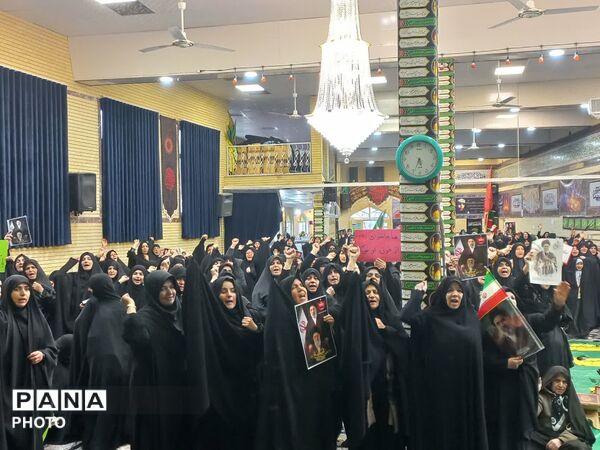 مراسم چهلمین روز شهادت رهبر انقلاب در لالجین برگزار شد