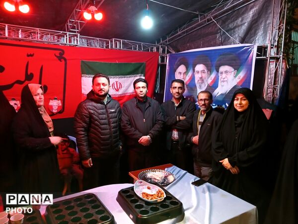 نهمین شب از خدمت‌رسانی اداره آموزش و پرورش کردکوی قالب موکب مردمی