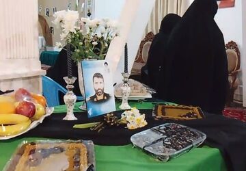 مراسم هفتم شهید یاسر زروندی در مسجد امام حسین (ع) 