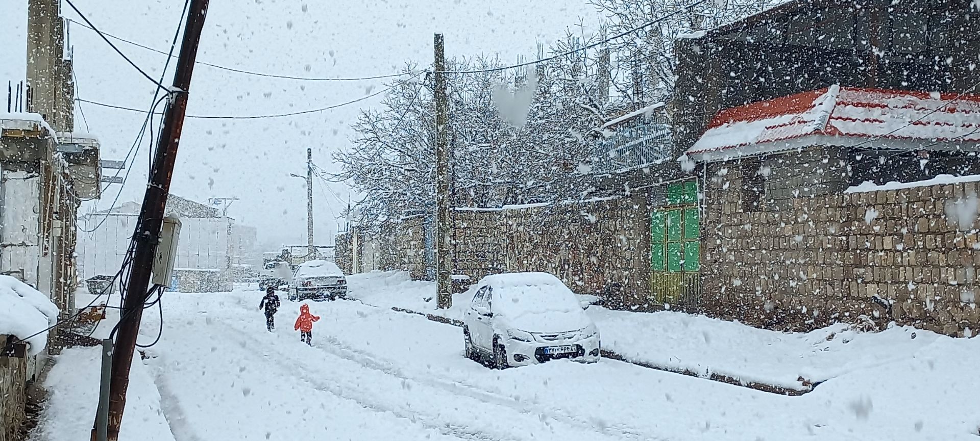 برف پاییزی در کوهرنگ