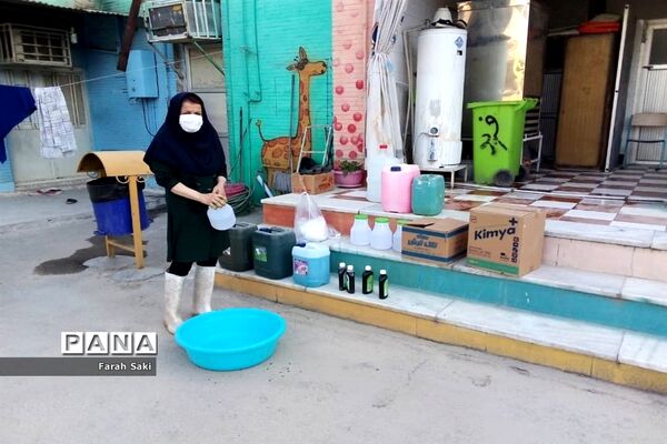 گندزدایی دبیرستان تشکیلاتی دخترانه پاینده در اهواز