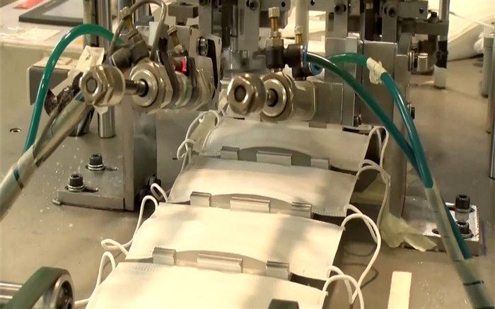 افزایش ظرفیت تولید ماسک های تنفسی در شیراز