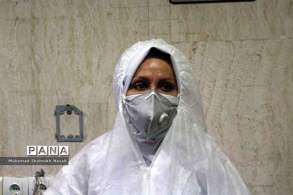 پرستاران بیمارستان رازی اهواز در خط مقدم مبارزه با کرونا ویروس