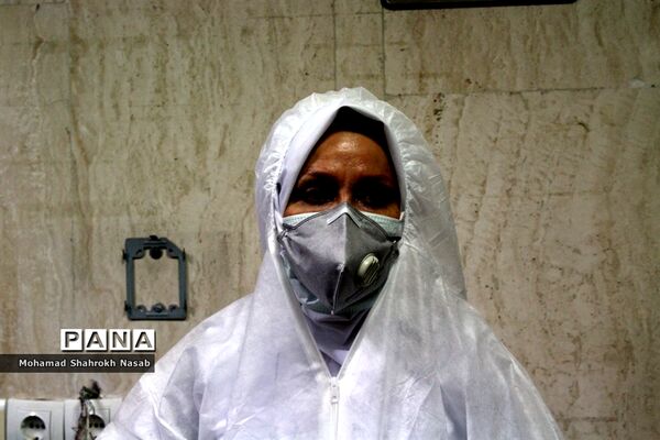 پرستاران بیمارستان رازی اهواز در خط مقدم مبارزه با کرونا ویروس