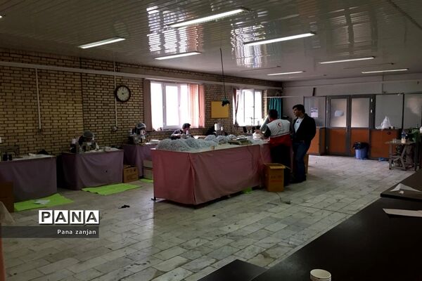 راه اندازی فاز اول تولید ماسک استاندارد در زنجان توسط نیروهای داوطلب