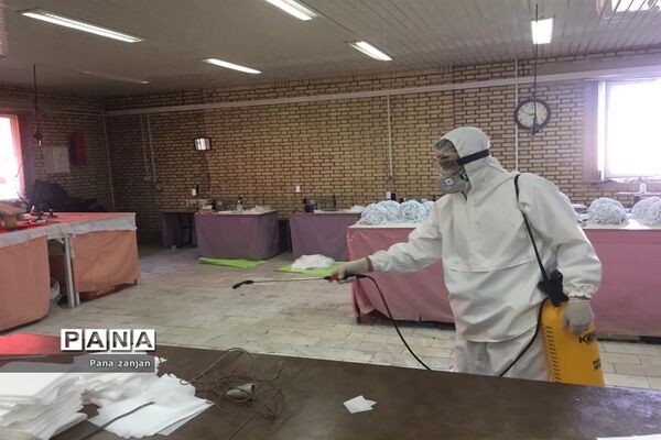 راه اندازی فاز اول تولید ماسک استاندارد در زنجان توسط نیروهای داوطلب