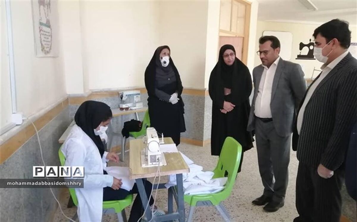 واحد های زنجیره تولید ماسک هنرستانها راه اندازی شد