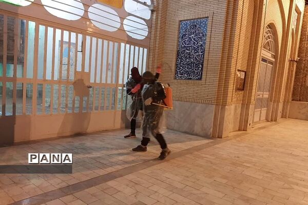 ضدعفونی معابر عمومی ابرکوه