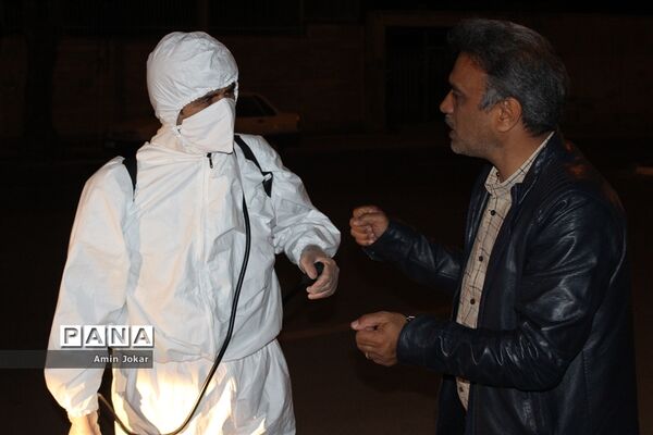 ضد عفونی محله برآفتاب و سعدی شیراز توسط فرهنگیان