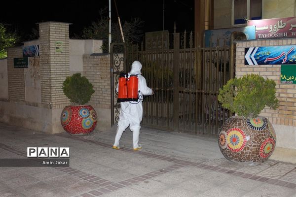 ضد عفونی محله برآفتاب و سعدی شیراز توسط فرهنگیان