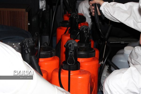 ضد عفونی محله برآفتاب و سعدی شیراز توسط فرهنگیان