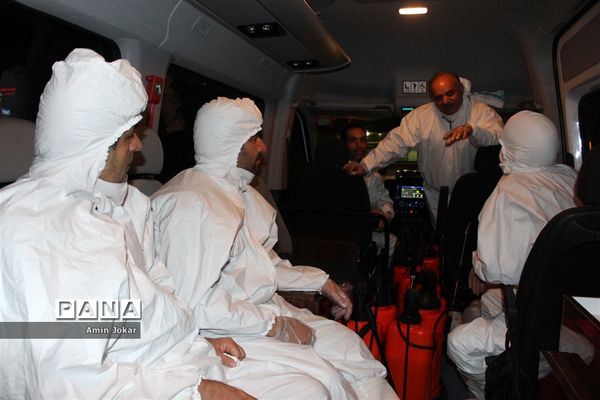 ضد عفونی محله برآفتاب و سعدی شیراز توسط فرهنگیان