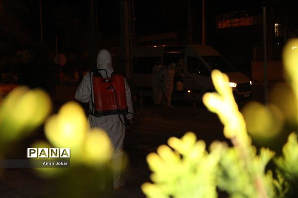 ضد عفونی محله برآفتاب و سعدی شیراز توسط فرهنگیان