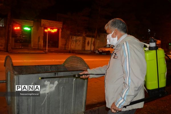 ضدعفونی معابر و سطح شهر در بیرجند