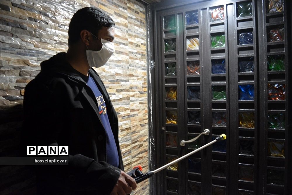 ضدعفونی معابر و سطح شهر در بیرجند