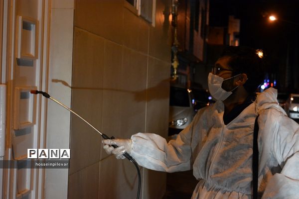 ضدعفونی معابر و سطح شهر در بیرجند