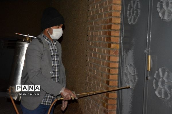 ضدعفونی معابر و سطح شهرستان خوسف