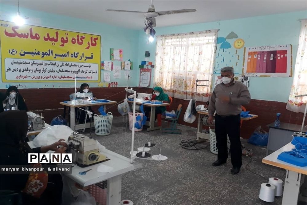 بازدیدسرپرست آموزش و پرورش شهرستان مسجدسلیمان از ستادهای مردم نهاد