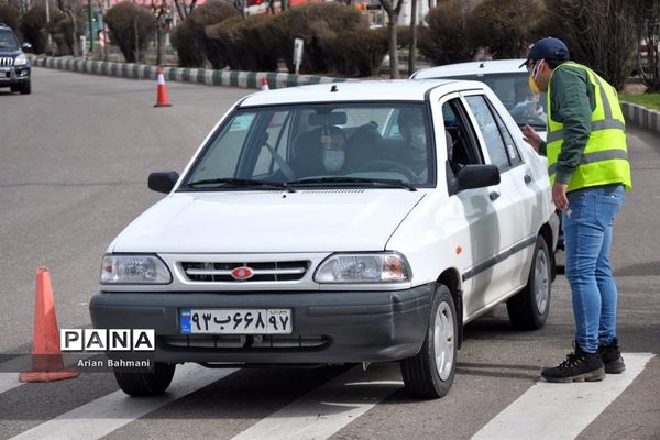کنترل عبور و مرور ورودی‌های شهرزنجان