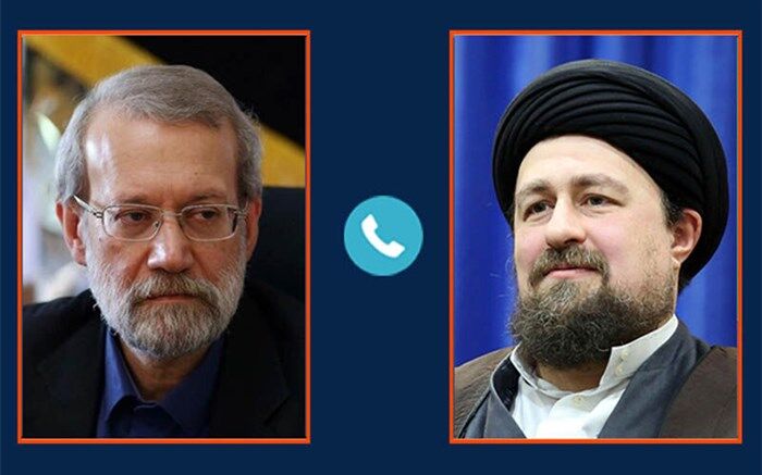 سید حسن خمینی در تماس تلفنی جویای حال رییس مجلس شد