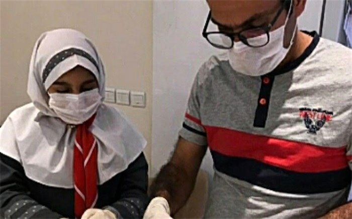 تلاش صادقانه دانش‌آموزآموزش و پرورش ناحیه دو ری درجهت پیشگیری از ویروس کرونا