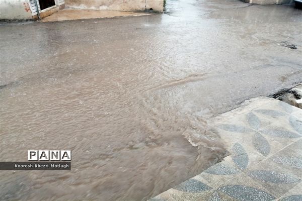 بارش باران بهاری در کازرون