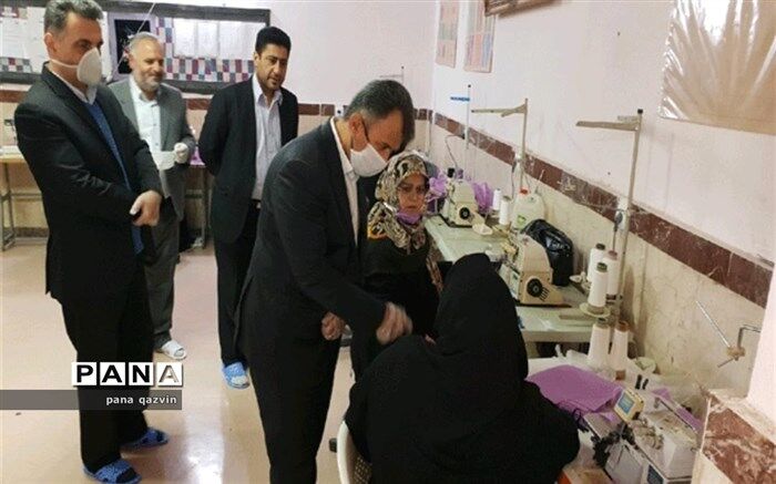 تولید ماسک و اقلام بهداشتی در 15 هنرستان قزوین
