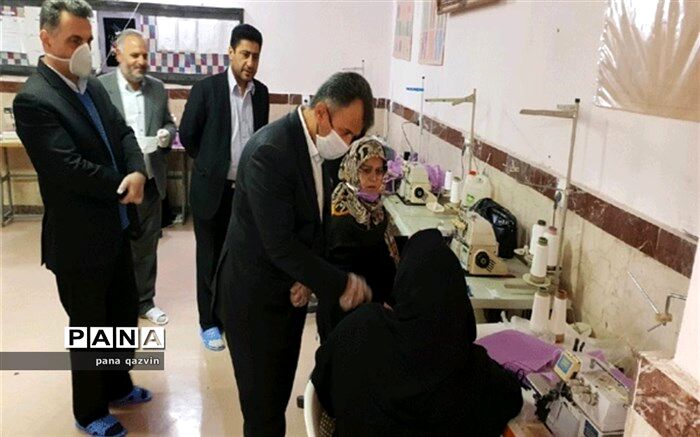 تولید ماسک و اقلام بهداشتی در 15 هنرستان قزوین