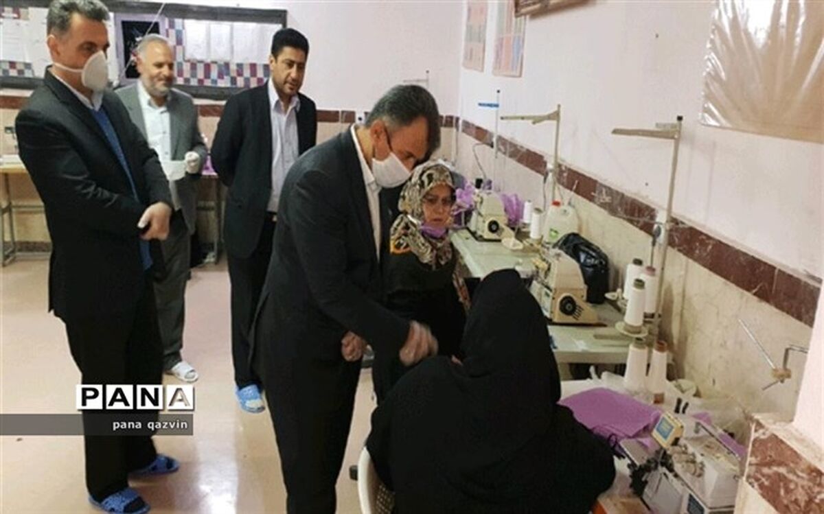 تولید ماسک و اقلام بهداشتی در 15 هنرستان قزوین