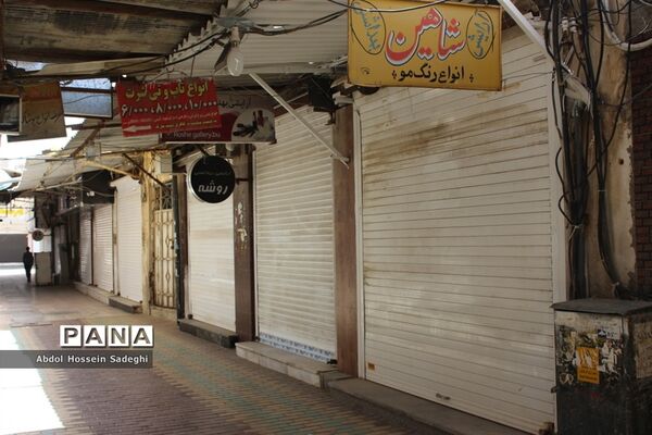بازار بوشهر همچنان تعطیل است