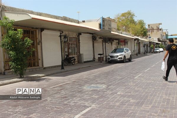 بازار بوشهر همچنان تعطیل است