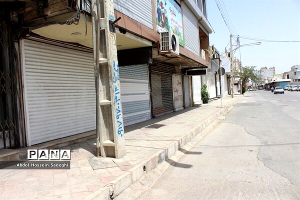 بازار بوشهر همچنان تعطیل است